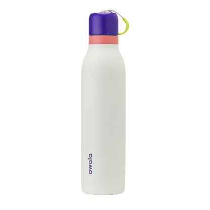 Owala FreeSip Twist Insulated Stainless Steel Water Bottle with Straw for Sports and Travel, BPA-Free, 24-oz, Black Cherry