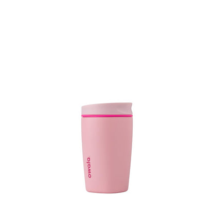 Owala SmoothSip Slider Stainless Steel Insulated Travel Mug with handle, 100% Leak Proof, For Hot and Cold Drinks, Travel Friendly with Sliding Lock Lid, 24 oz, BPA Free, Leak Proof, Cozy Cocoa