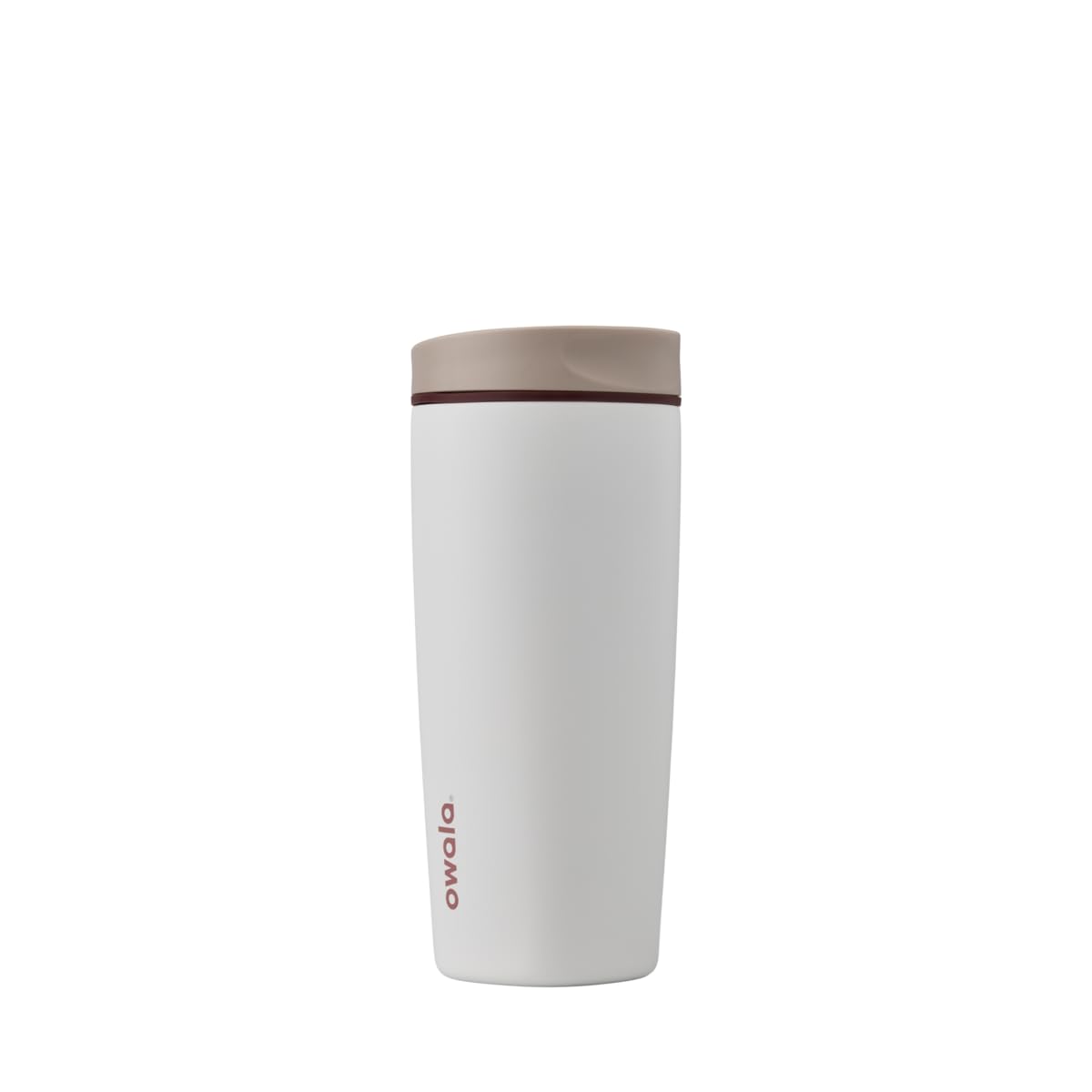 Owala SmoothSip Slider Stainless Steel Insulated Travel Mug with handle, 100% Leak Proof, For Hot and Cold Drinks, Travel Friendly with Sliding Lock Lid, 24 oz, BPA Free, Leak Proof, Cozy Cocoa
