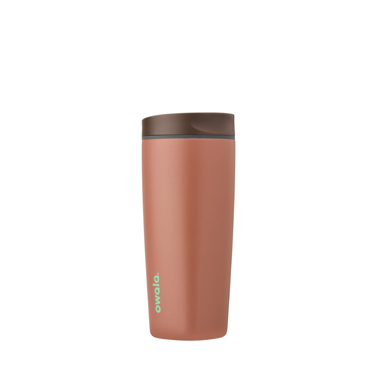 Owala SmoothSip Slider Stainless Steel Insulated Travel Mug with handle, 100% Leak Proof, For Hot and Cold Drinks, Travel Friendly with Sliding Lock Lid, 24 oz, BPA Free, Leak Proof, Cozy Cocoa