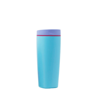 Owala SmoothSip Slider Stainless Steel Insulated Travel Mug with handle, 100% Leak Proof, For Hot and Cold Drinks, Travel Friendly with Sliding Lock Lid, 24 oz, BPA Free, Leak Proof, Cozy Cocoa
