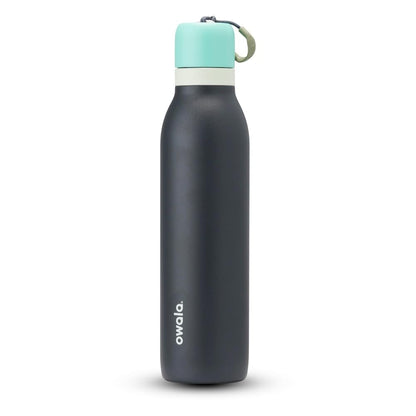 Owala FreeSip Twist Insulated Stainless Steel Water Bottle with Straw for Sports and Travel, BPA-Free, 24-oz, Black Cherry