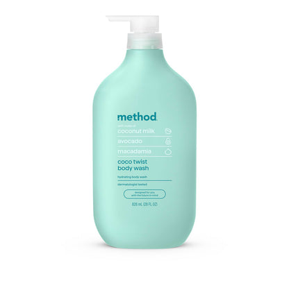 Method Body Wash, Sea + Surf, Paraben and Phthalate Free, 28 oz, (Pack of 1)