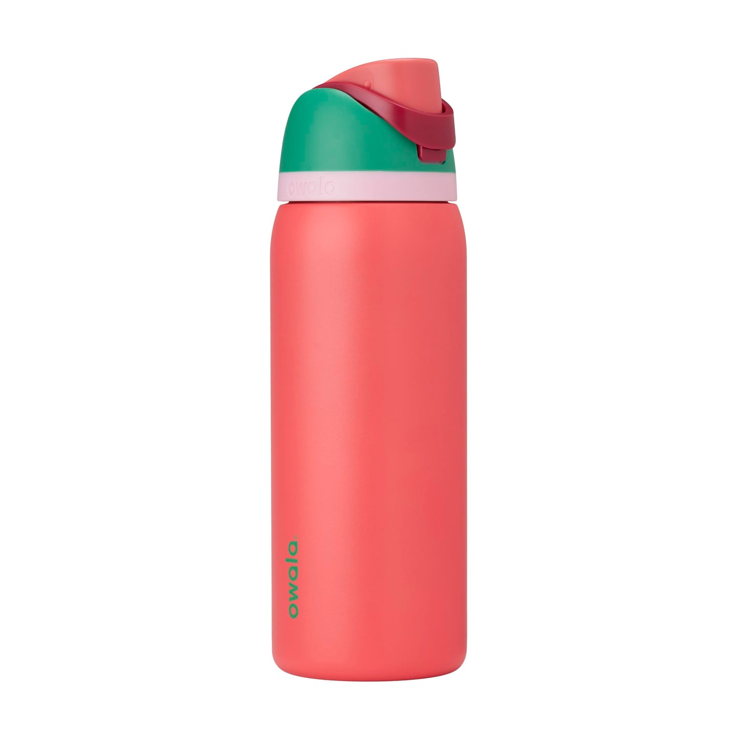 Owala FreeSip Insulated Stainless Steel Water Bottle with Straw, BPA-Free Sports Water Bottle, Great for Travel, 24 Oz, Black Cherry