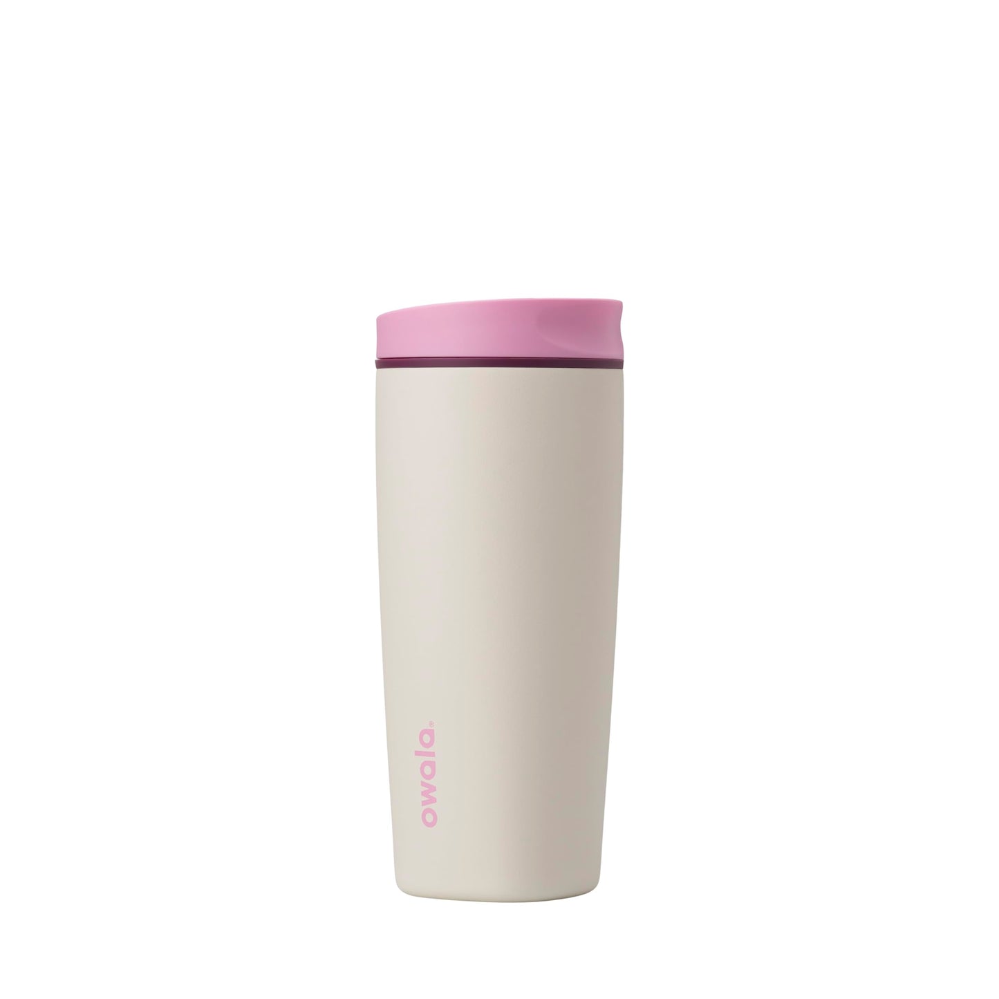 Owala SmoothSip Slider Stainless Steel Insulated Travel Mug with handle, 100% Leak Proof, For Hot and Cold Drinks, Travel Friendly with Sliding Lock Lid, 24 oz, BPA Free, Leak Proof, Cozy Cocoa