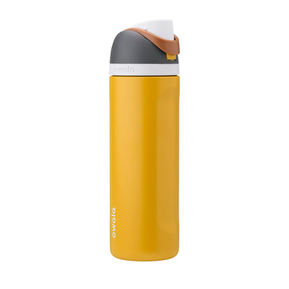 Owala FreeSip Insulated Stainless Steel Water Bottle with Straw, BPA-Free Sports Water Bottle, Great for Travel, 24 Oz, Black Cherry