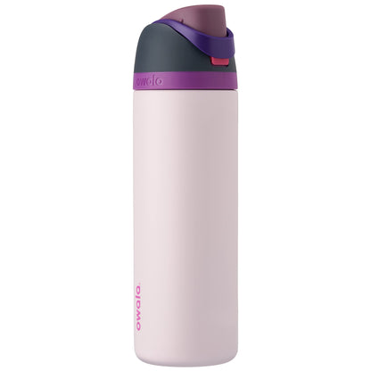 Owala FreeSip Insulated Stainless Steel Water Bottle with Straw, BPA-Free Sports Water Bottle, Great for Travel, 24 Oz, Very, Very Dark | Insulated, with Straw, for Sports, Travel, and School, BPA-Free