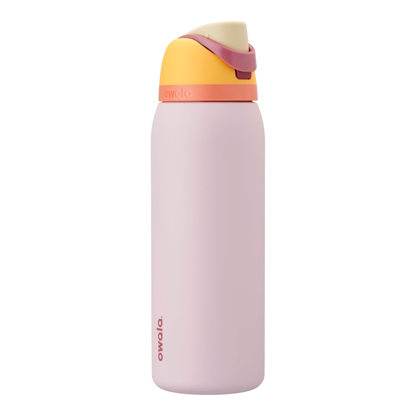 Owala FreeSip Insulated Stainless Steel Water Bottle with Straw, BPA-Free Sports Water Bottle, Great for Travel, 24 Oz, Black Cherry