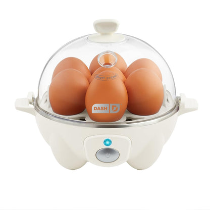 DASH Electric Rapid Egg Cooker for Hard Boiled/Poached/Scrambled Eggs or Omelets with Auto Shut-Off Feature, Black, 7 Egg Capacity