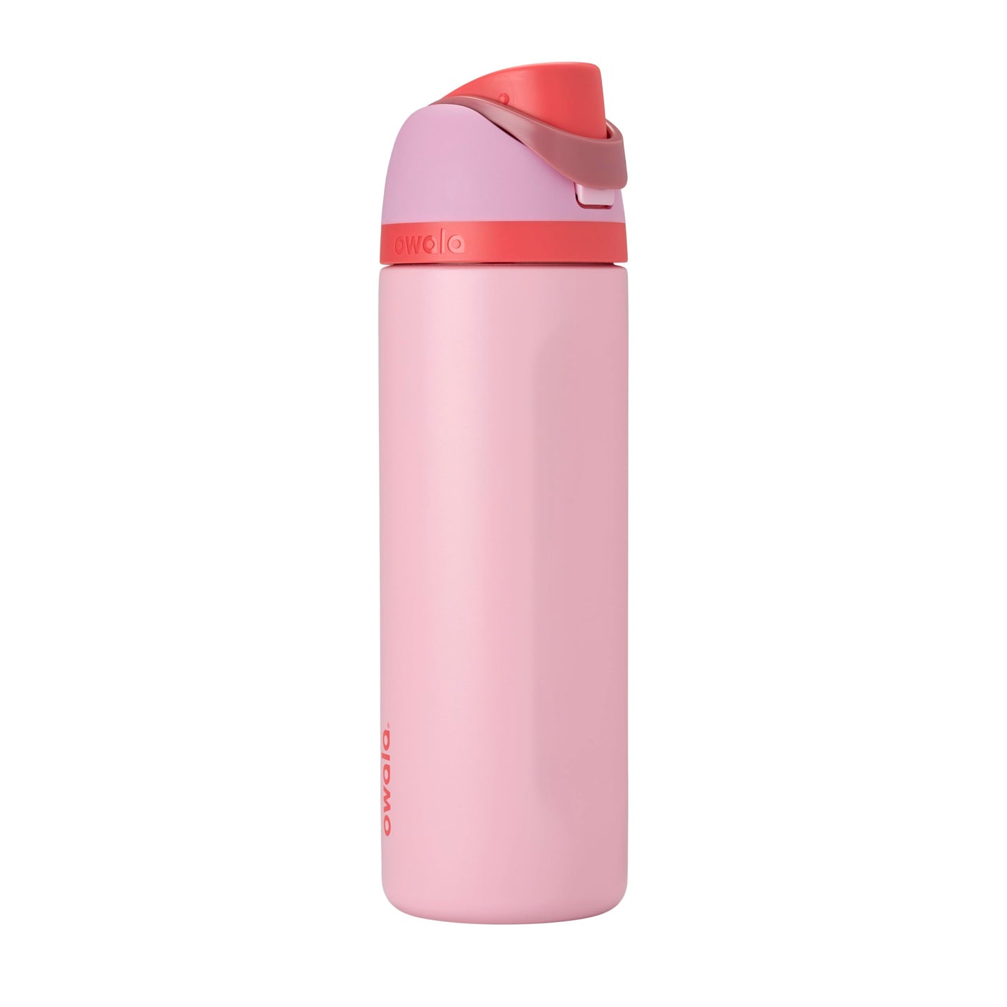 Owala FreeSip Insulated Stainless Steel Water Bottle with Straw, BPA-Free Sports Water Bottle, Great for Travel, 24 Oz, Black Cherry