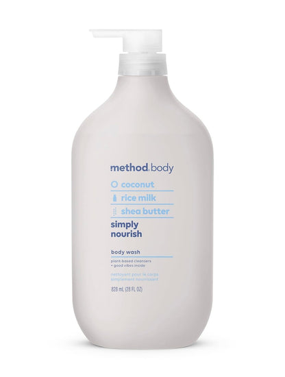 Method Body Wash, Sea + Surf, Paraben and Phthalate Free, 28 oz, (Pack of 1)