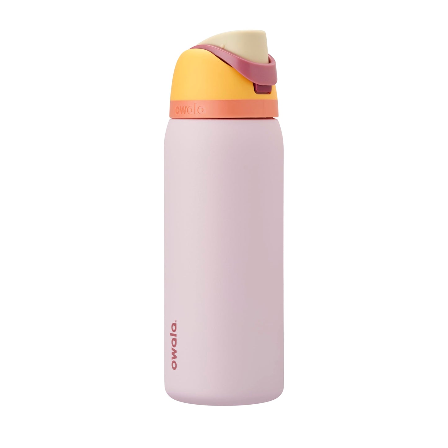 Owala FreeSip Insulated Stainless Steel Water Bottle with Straw, BPA-Free Sports Water Bottle, Great for Travel, 24 Oz, Black Cherry