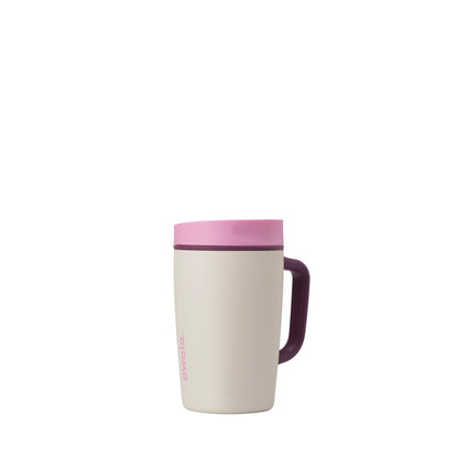 Owala SmoothSip Slider Insulated Stainless Steel Coffee Tumbler, Reusable Iced Coffee Cup, Hot Coffee Travel Mug, BPA Free 20 oz, In Bloom