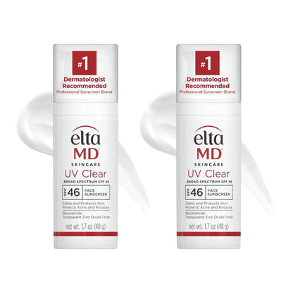 EltaMD UV Clear Face Sunscreen SPF 46, Oil-Free Sunscreen with Zinc Oxide, Dermatologist Recommended