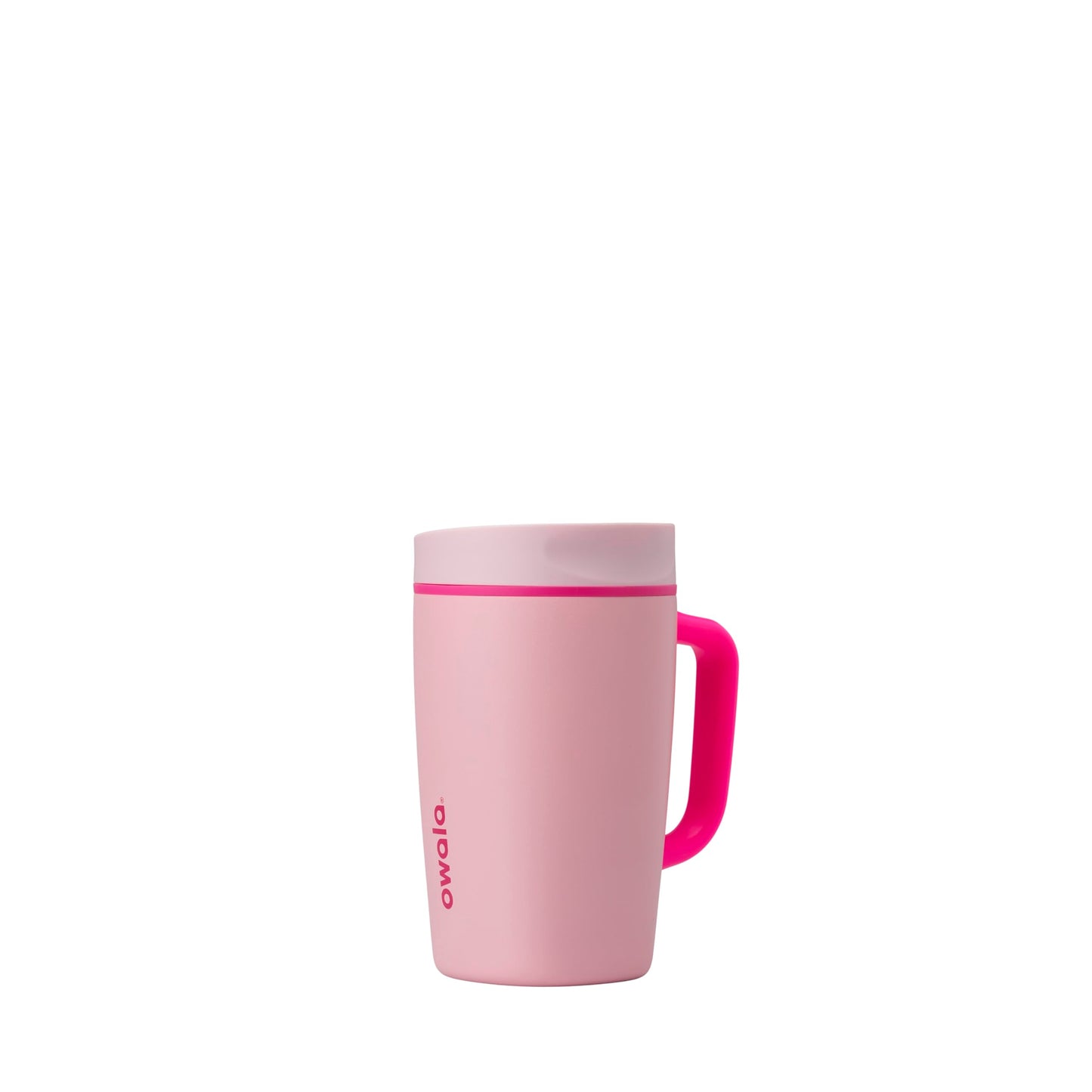 Owala SmoothSip Slider Stainless Steel Insulated Travel Mug with handle, 100% Leak Proof, For Hot and Cold Drinks, Travel Friendly with Sliding Lock Lid, 24 oz, BPA Free, Leak Proof, Cozy Cocoa