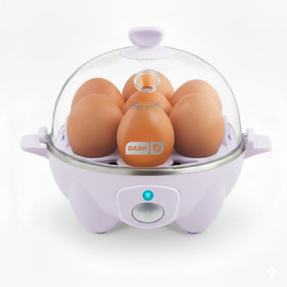DASH Electric Rapid Egg Cooker for Hard Boiled/Poached/Scrambled Eggs or Omelets with Auto Shut-Off Feature, Black, 7 Egg Capacity