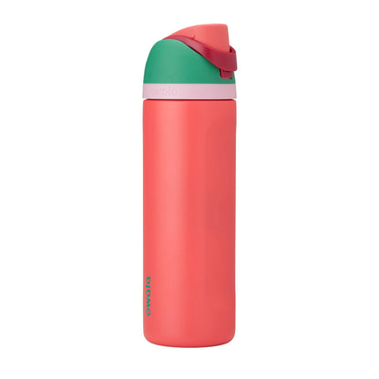 Owala FreeSip Insulated Stainless Steel Water Bottle with Straw, BPA-Free Sports Water Bottle, Great for Travel, 24 Oz, Black Cherry