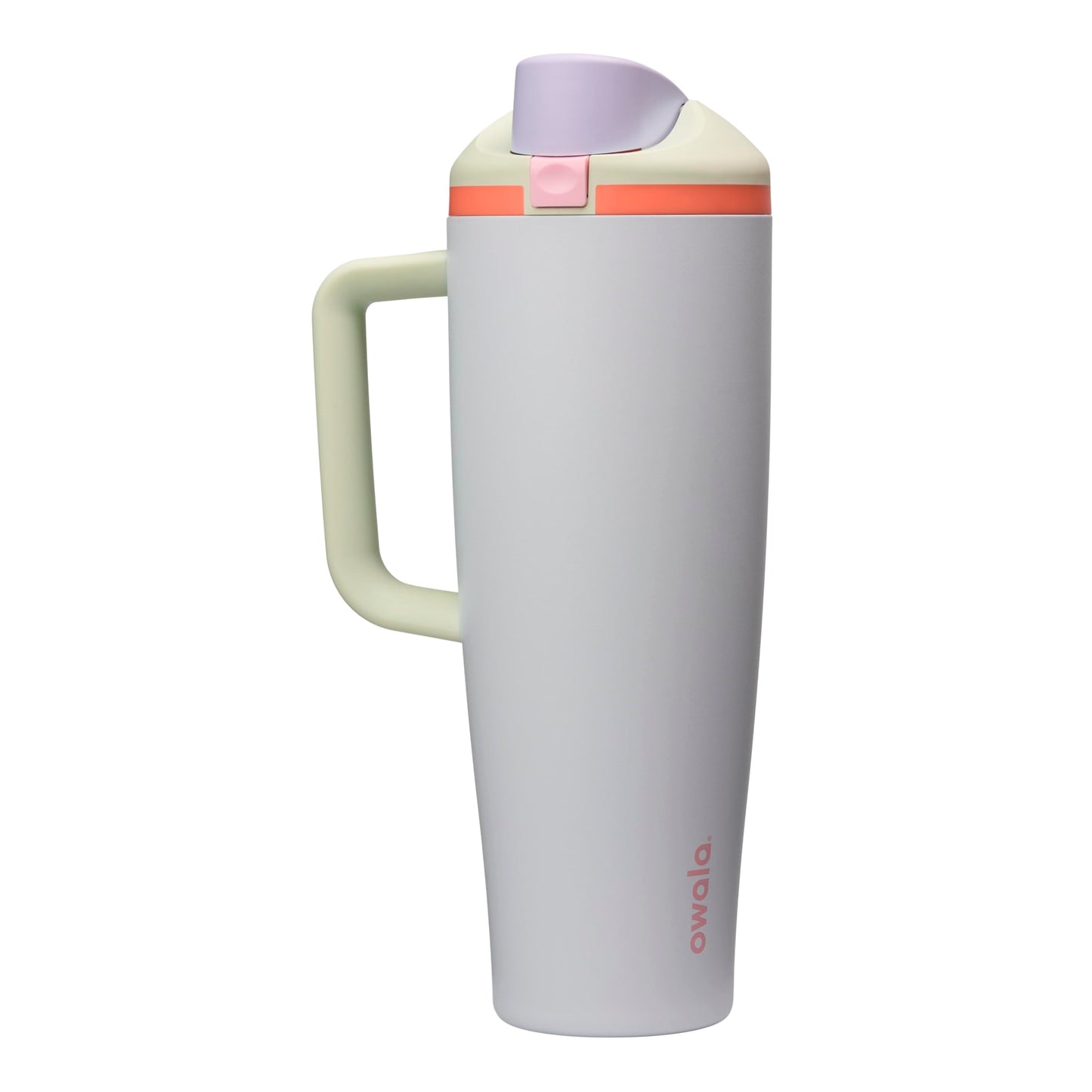 Owala FreeSip Tumbler Insulated Stainless Steel Water Bottle with Built-in Straw and Side Handle, For Travel, Work, School, and Sports, 40oz, BPA Free, Leak Proof, Iced Breeze