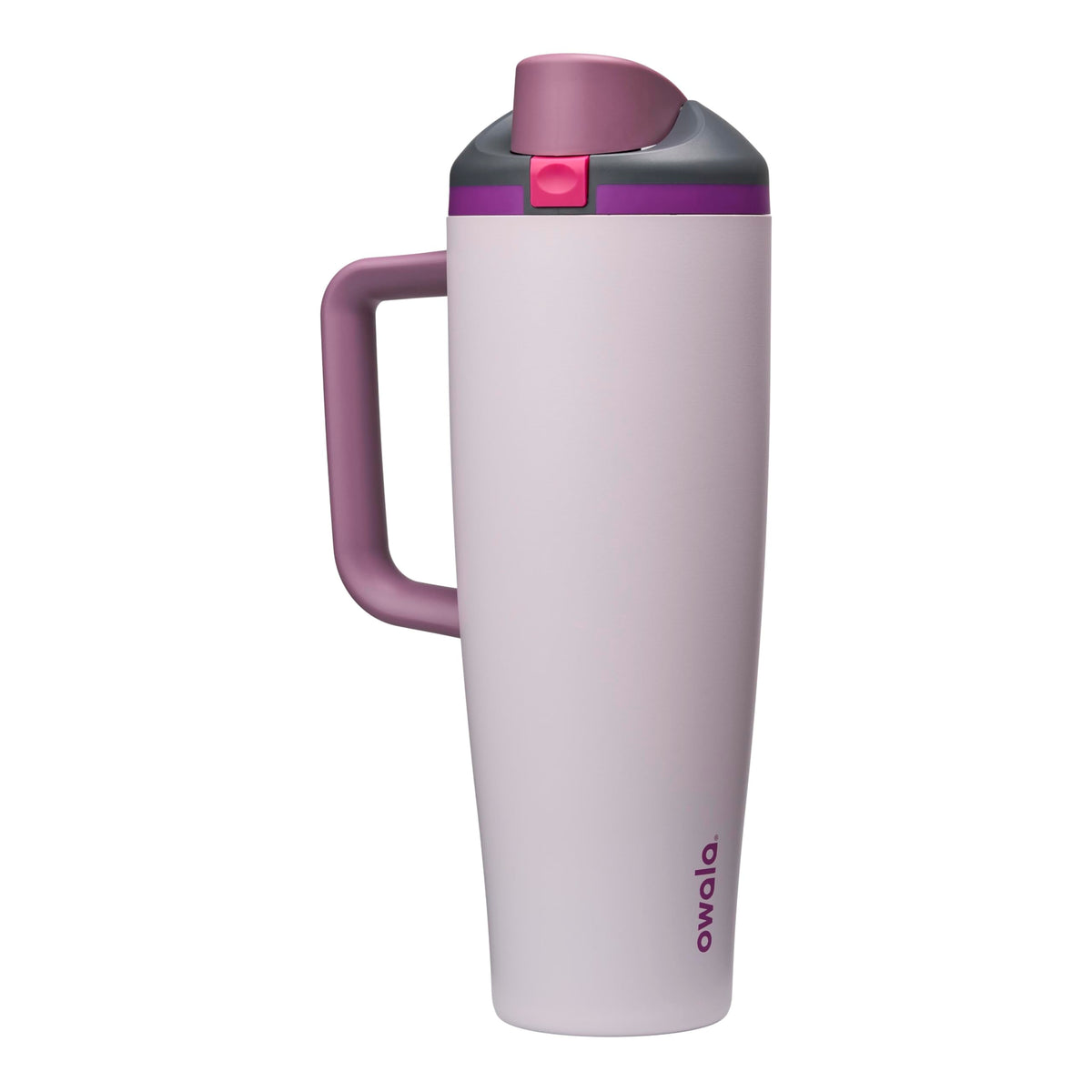 Owala FreeSip Tumbler Insulated Stainless Steel Water Bottle with Built-in Straw and Side Handle, For Travel, Work, School, and Sports, 40oz, BPA Free, Leak Proof, Foggy Tide