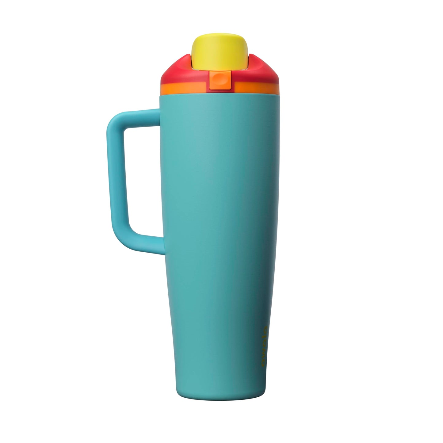 Owala FreeSip Tumbler - Stainless Steel-40-oz.-Orange/Tan(Sparkling Sherbet)