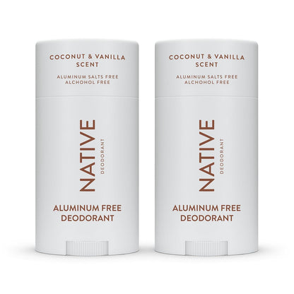 Native Deodorant Contains Naturally Derived Ingredients, 72 Hour Odor Control | Deodorant for Women and Men, Aluminum Free with Baking Soda, Coconut Oil and Shea Butter | Coconut & Vanilla