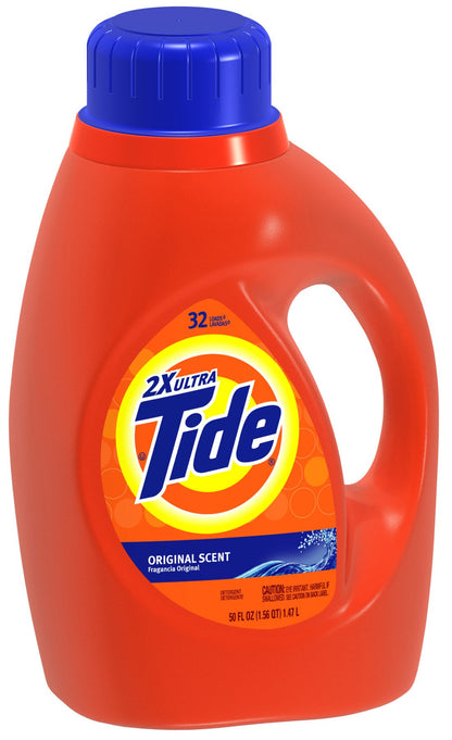 Tide Laundry Detergent Liquid, Original Scent, 64 Loads, 80 FL OZ, Works on 100% of Common Stains, Laundry Soap, Liquid Laundry Detergent