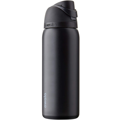 Owala FreeSip Insulated Stainless Steel Water Bottle with Straw, BPA-Free Sports Water Bottle, Great for Travel, 24 Oz, Very, Very Dark | Insulated, with Straw, for Sports, Travel, and School, BPA-Free