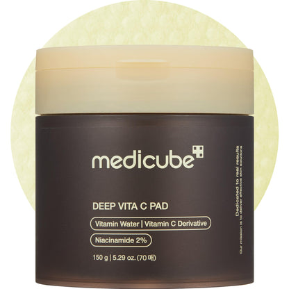 medicube Toner Pads Zero Pore Pad 2.0 | Dual-Textured Facial Pad for Exfoliation and Pore Care with 4.5% AHA Lactic Acid, 0.45% BHA Salicylic Acid | Ideal for All, Korean Skin Care, 70 Pads (1 Pack)