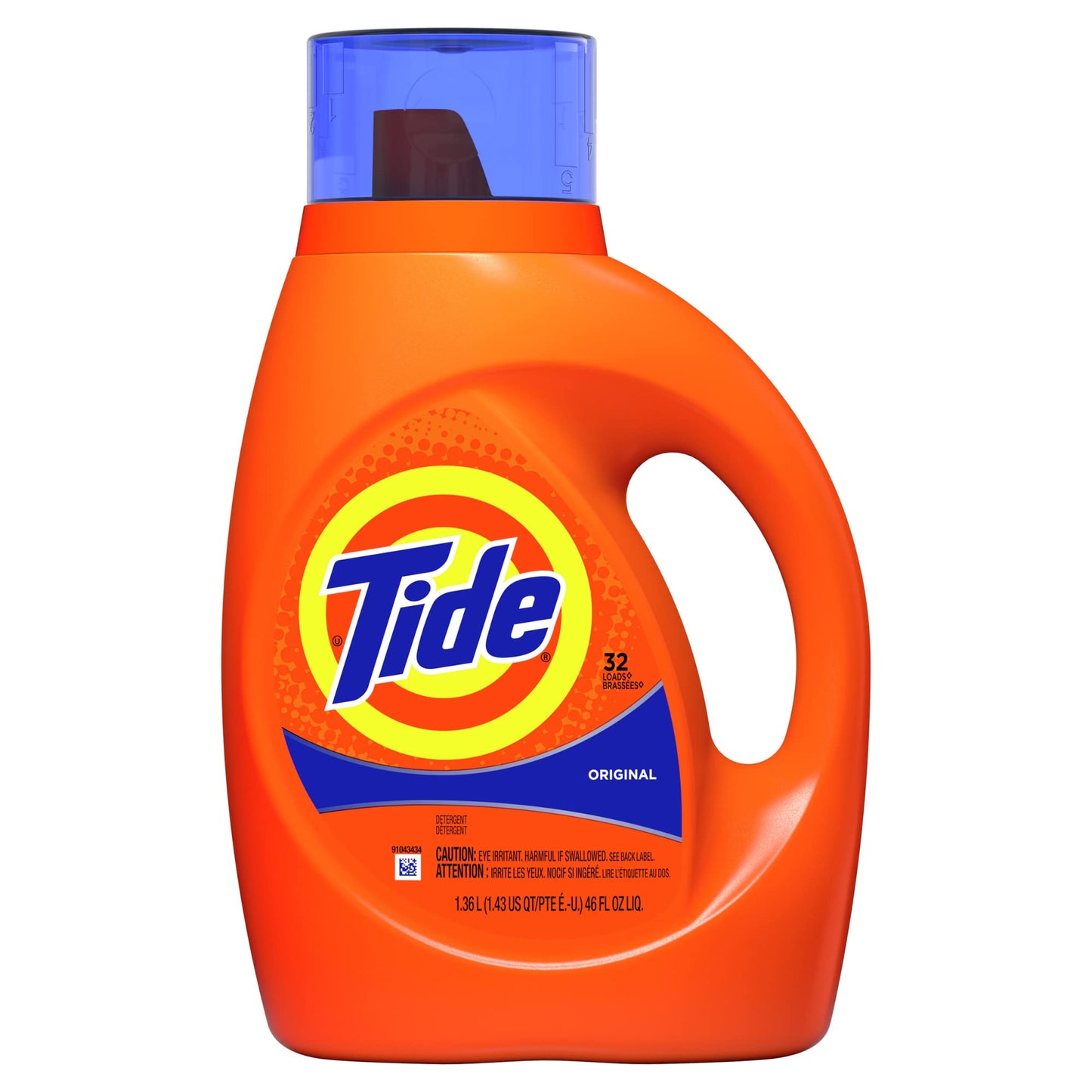 Tide Laundry Detergent Liquid, Original Scent, 64 Loads, 80 FL OZ, Works on 100% of Common Stains, Laundry Soap, Liquid Laundry Detergent