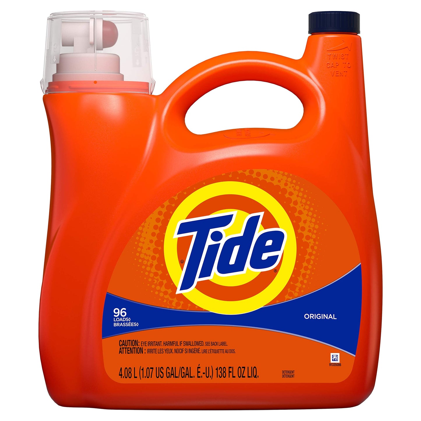 Tide Laundry Detergent Liquid, Original Scent, 64 Loads, 80 FL OZ, Works on 100% of Common Stains, Laundry Soap, Liquid Laundry Detergent