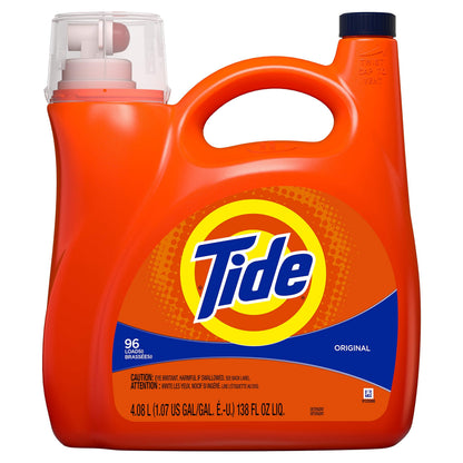 Tide Laundry Detergent Liquid, Original Scent, 64 Loads, 80 FL OZ, Works on 100% of Common Stains, Laundry Soap, Liquid Laundry Detergent