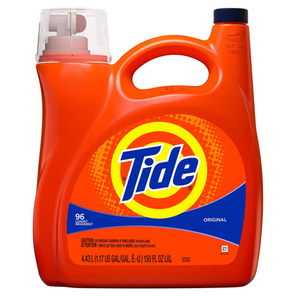 Tide Laundry Detergent Liquid, Original Scent, 64 Loads, 80 FL OZ, Works on 100% of Common Stains, Laundry Soap, Liquid Laundry Detergent