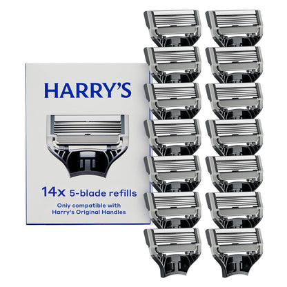 Harry's Original Razor Blades for Men - 10 Count - Premium Razor Blade Refill Cartridges - German Engineered